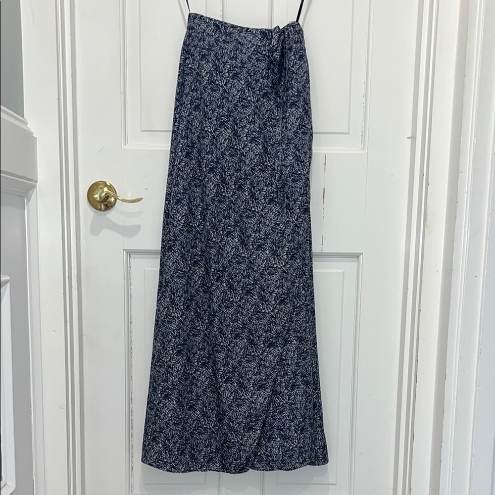 Lulus Chic Blue Patterned Maxi Skirt